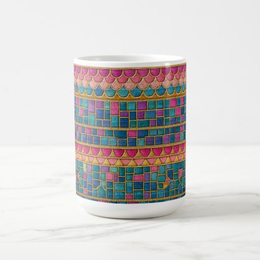 Mosaic pattern mug kaffeetasse (Mittel)