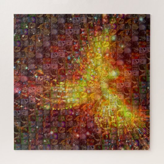 Mosaic Phoenix Puzzle (Horizontal)
