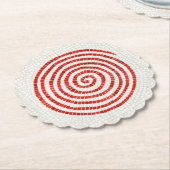 MOSAIC PINWHEEL-Untersetzer mit geschliffenem Rund Untersetzer (angewinkelt)