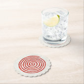 MOSAIC PINWHEEL-Untersetzer mit geschliffenem Rund Untersetzer (Vor Ort)