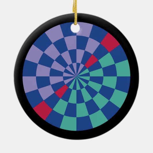 Mosaic Radiance (Circular) Keramik Ornament (Hinten)