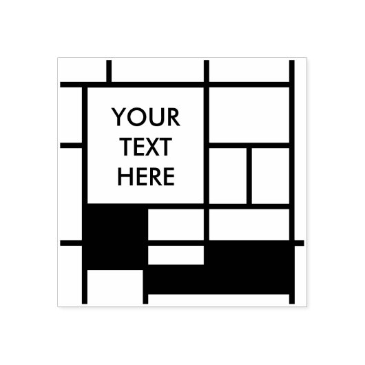 MOSAIC Rechtecke Quadrate Farbe I + Ihre Ideen Gummistempel (Prägung)