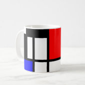 MOSAIC Rechtecke Quadrate Farbe I + Ihre Ideen Kaffeetasse (Vorderseite Links)