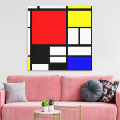 MOSAIC Rechtecke Quadrate Farbe I + Ihre Ideen Leinwanddruck (Insitu (Wohnzimmer))