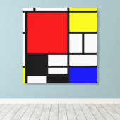 MOSAIC Rechtecke Quadrate Farbe I + Ihre Ideen Leinwanddruck (Insitu (Holzboden))