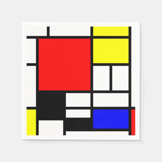 MOSAIC Rechtecke Quadrate Farbe I + Ihre Ideen Serviette (Vorderseite)