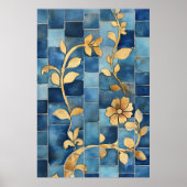 Mosaic reminiscent of traditional Moroccan styles, Poster (Vorne)