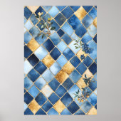 Mosaic reminiscent of traditional Moroccan styles, Poster (Vorne)