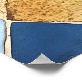 Mosaic reminiscent of traditional Moroccan styles, Poster (Ecke)