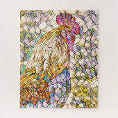 Mosaic Rooster Jigsaw Puzzle (Vertikal)