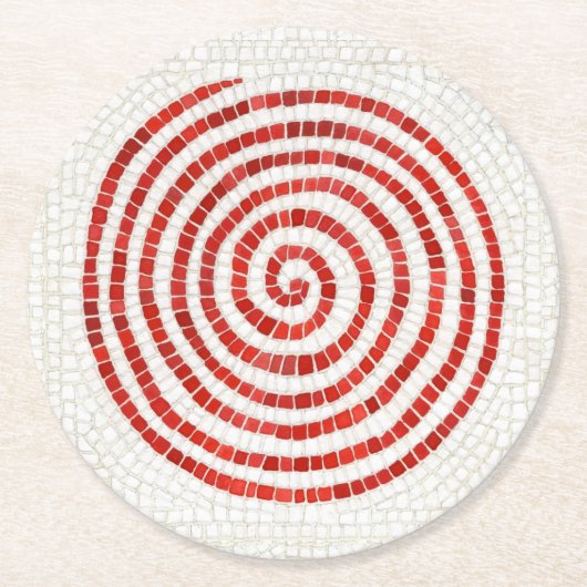 MOSAIC Round Paper Untersetzer (Vorderseite)