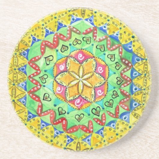 Mosaic Sandstone Untersetzer (Vorne)