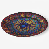 Mosaic Spider Pappteller (Schrägansicht)