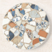 Mosaic Stone Fragment Sandstone Getränkeuntersetzer (Vorne)