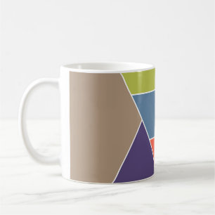 MOSAIC Streifen Dreiecke Farbe I + Ihre Ideen Kaffeetasse