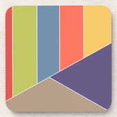 MOSAIC Streifen Dreiecke Farbe I + Ihre Ideen Untersetzer (Vorderseite)