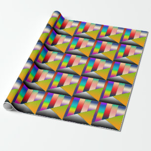 MOSAIC Streifen Dreiecke Farbe II + Ihre Ideen Geschenkpapier
