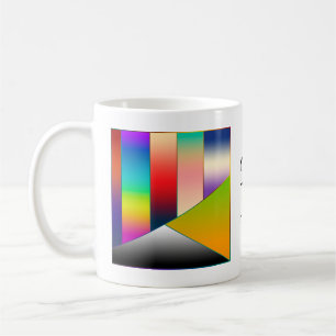 MOSAIC Streifen Dreiecke Farbe II + Ihre Ideen Kaffeetasse