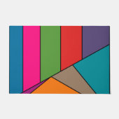 MOSAIC Streifen Dreiecke Farbe III + Ihre Ideen Fußmatte (Vorderseite)
