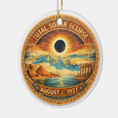 Mosaic Style 2027 Eclipse Keramik Ornament (Links)