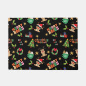 Mosaic Style Christmas Gift Wrap Fußmatte (Vorderseite)