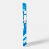 Mosaic Swirl Blue iPhone Case (Rückseite / Links)