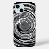 Mosaic Swirl Gray iPhone Case (Rückseite)