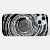 Mosaic Swirl Gray iPhone Case (Rückseite (Horizontal))