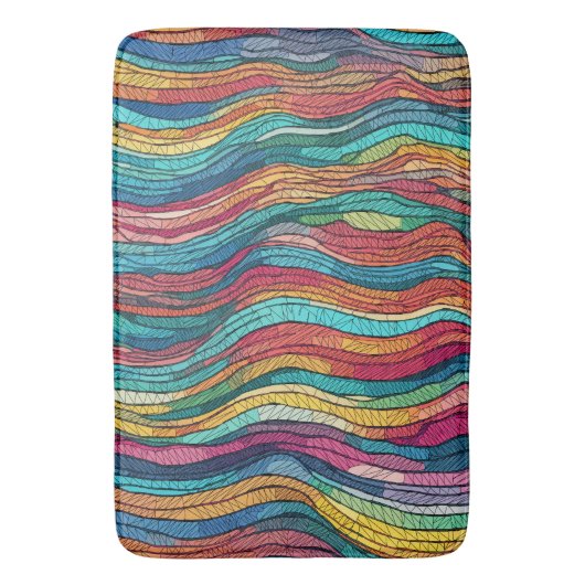 Mosaic Tide Badematte (Vorderseite Vertikal)