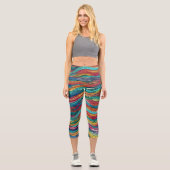 Mosaic Tide Capri Leggings (Vorderseite)