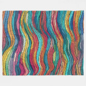 Mosaic Tide Fleecedecke (Vorderseite (Horizontal))