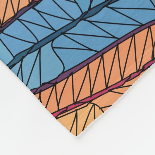 Mosaic Tide Fleecedecke (Ecke)