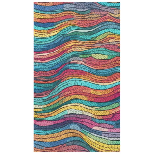 Mosaic Tide Tischdecke (Vorderseite)