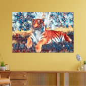 MOSAIC TIGER STRETCHCHED LEINWAND ART PRINT (Insitu (Wohnzimmer))