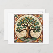 Mosaic tree postkarte (Vorne/Hinten)