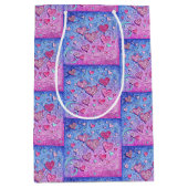 Mosaic Valentine Hearts Mittlere Geschenktüte (Vorderseite)