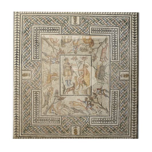 Mosaic Villelaure griechisch Etruskisch römisch Fliese (Vorderseite)