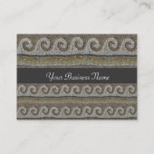 MOSAIC WAVES , grau-braun Visitenkarte (Rückseite)