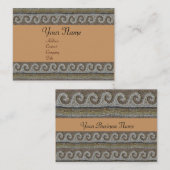 MOSAIC WAVES, hellgrau-braun Visitenkarte (Vorne/Hinten)