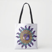 Mosaic Yin Yang Sun Tote Bag Tasche (Vorderseite)