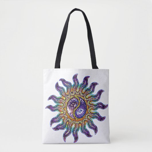 Mosaic Yin Yang Sun Tote Bag Tasche (Vorderseite)