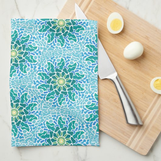 Mosaico Marino Geschirrtuch (Viertel Falte)