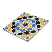 Mosaik 02 des marokkanischen blauen und schwarze fliese (Seite)