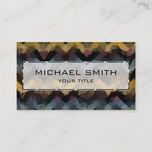 Mosaik Abstrakt Art #20 Visitenkarte (Vorderseite)