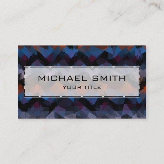Mosaik Abstrakt Art #21 Visitenkarte (Vorderseite)