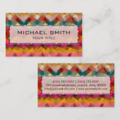 Mosaik Abstrakt Art #29 Visitenkarte (Vorne/Hinten)