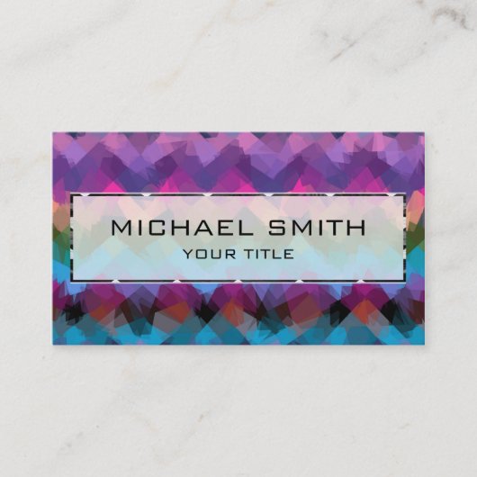 Mosaik Abstrakt Art #2 Visitenkarte (Vorderseite)