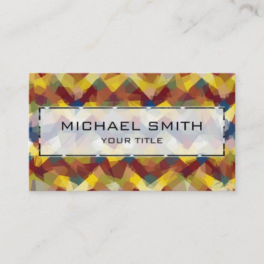 Mosaik Abstrakt Art #7 Visitenkarte (Vorderseite)