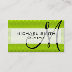 Mosaik Abstrakt Art Custom Monogram #37 Visitenkarte