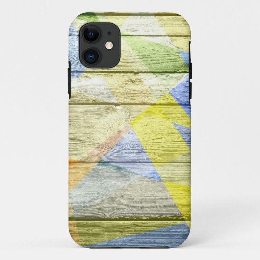 Mosaik Abstrakt Pastelholz Case-Mate iPhone Hülle (Rückseite)